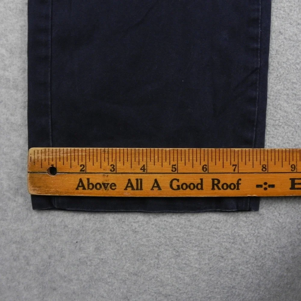 Banana Republic Emerson Chino Mens 33x34 Navy Blue Cotton Straight Leg Pants
